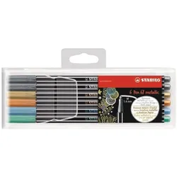Stabilo, Malstifte, Pen 68 Premium Metallic-Filzstift (6x)