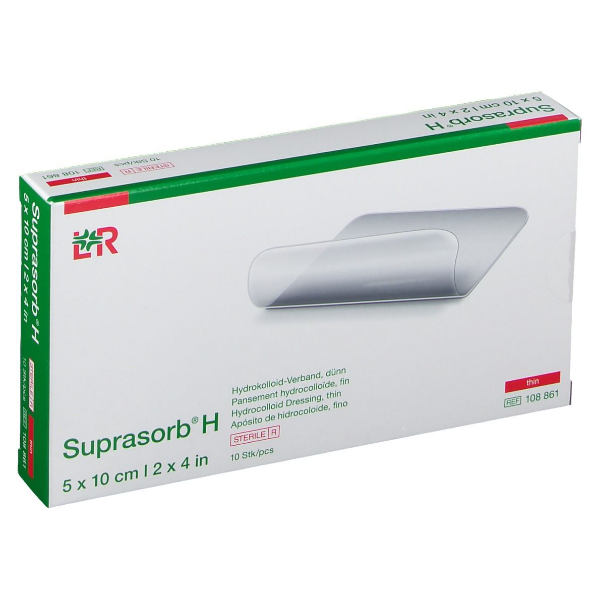 Suprasorb H Hydrokoll.Verb.dünn 5x10 cm 10 St Verband