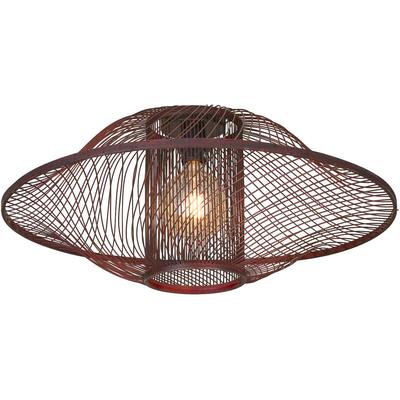 GOOD & MOJO Deckenleuchte "MAUI", rot (burgund), 1, Ø 70cm H: 32cm, Leuchten, Deckenleuchte