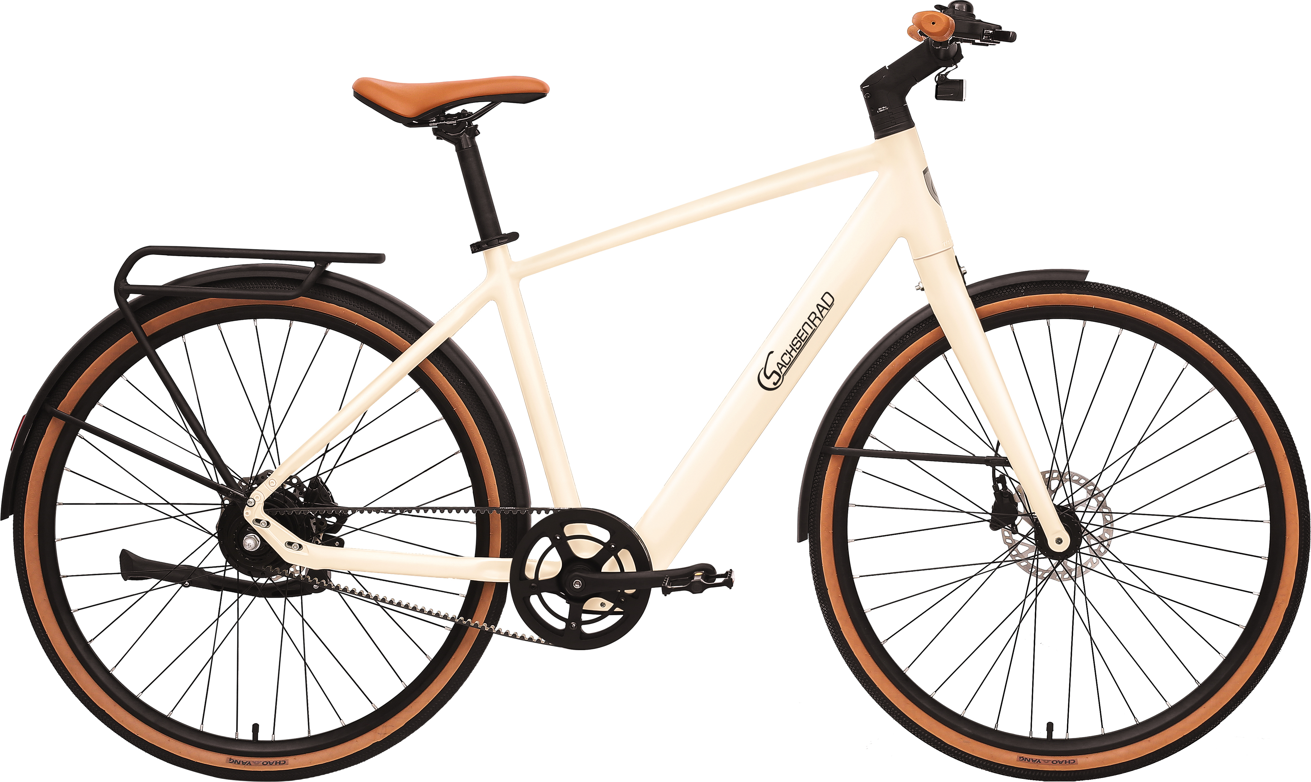 SachsenRAD Urban City E-Bike C3M Roma, mit Riemenantrieb Drehmomentsensor, Ultraleicht 16kg, 28 Zoll Citybike Lenker vollintegriertes, Elektrorad