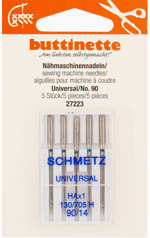 buttinette Nähmaschinennadeln "Universal", Stärke: 90, Inhalt: 5 Stück