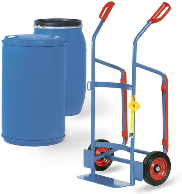 fetra Diable pour fûts 2080 - roues à bandage caoutchouc, charge max. 250 kg (2080)