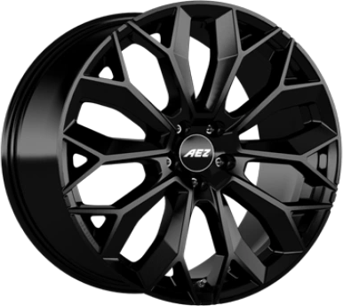 AEZ Leipzig Black Black 9.5x22 ET 36 5/108 Alufelge Schwarz