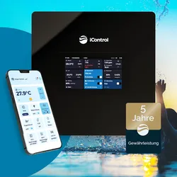 Smarte App Poolsteuerung iControl mit Zeitschaltuhr & optionaler Pooldesinfektion
