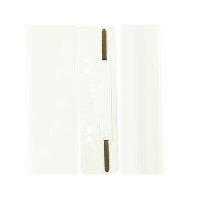 Exacompta 426002B 250x Einhängeheftstreifen aus PP mit Doppellochung, Deckleiste aus Kunststoff für Dokumente im Format DIN A4, 35x150mm - Weiß