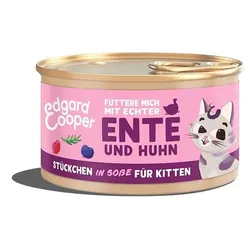 Edgard & Cooper Sparpaket 36 x 85g Freilaufente&Huhn+Blaubeeren