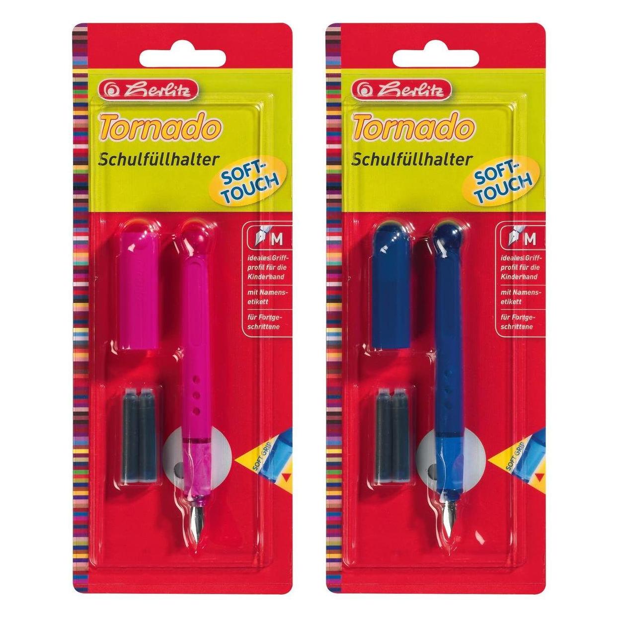 Herlitz Füller Patrone M Tornado sort. (1x) (8621369)
