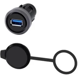 Siemens USB-Anschluss 3SU1930-0GA80-0AA0 1 St., Schalter + Taster, Grau