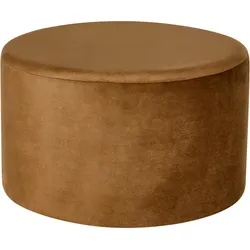 POUF Samtstoff Goldbraun Millen