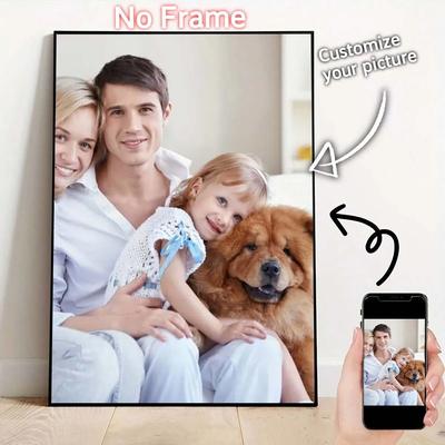 Uplift Picks Custom Photo Canvas Print For Personalized Wedding Family Pet Wall Art d 40cm 60cm