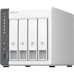 QNAP TS-433-4G (0 TB), NAS, Schwarz