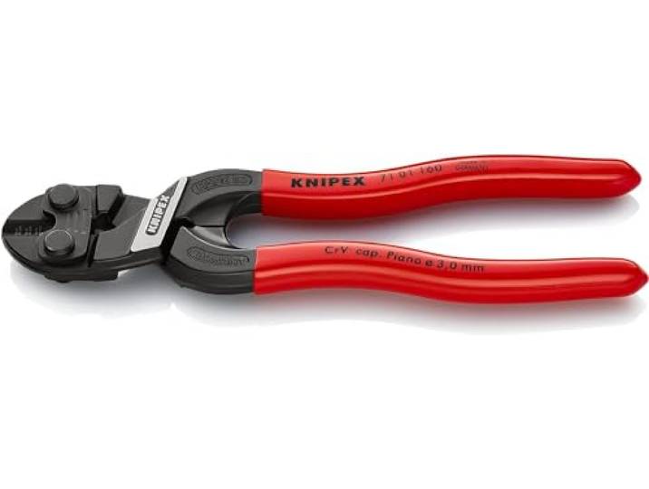 KNIPEX CoBolt S Coupe-boulons compacts sur carte LS gainées\, 71 01 160 SB En plastique 160 mm