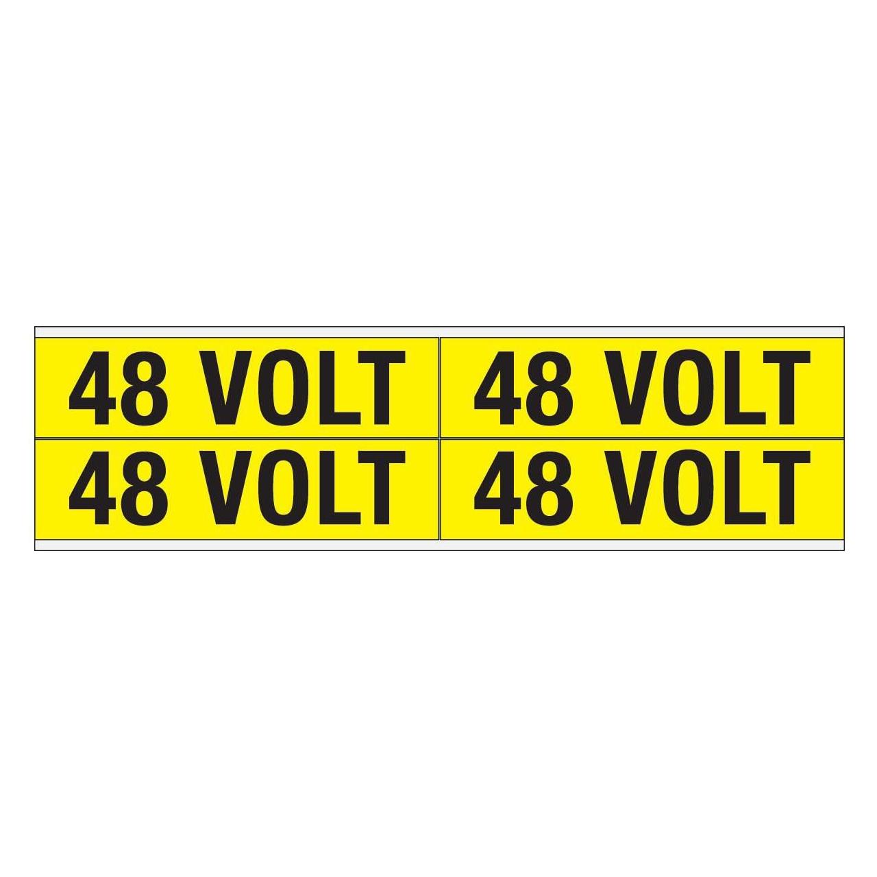 Brady Kennzeichnungen für Leitungen und Stromspannung, 48 Volt (VOLTAGE MARKERS CV 48 VOLT B)