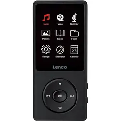 Lenco Xemio 669BK (8 GB), MP3 Player + Portable Audiogeräte, Schwarz