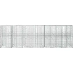 vidaXL, Steinkorb, Gabion mit 5 mm Draht und 5x10 cm Maschen 650x20x200 cm