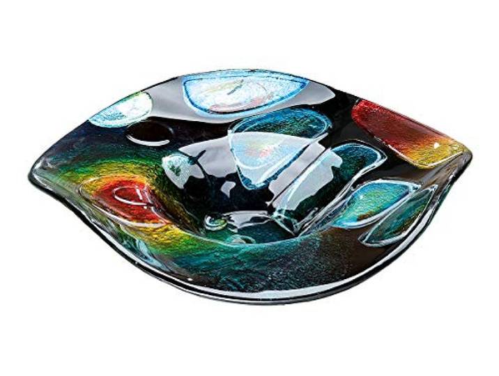 GILDE GLAS art schaal - tafelschaal - glazen schaal - decoratie woonkamer D 45 cm