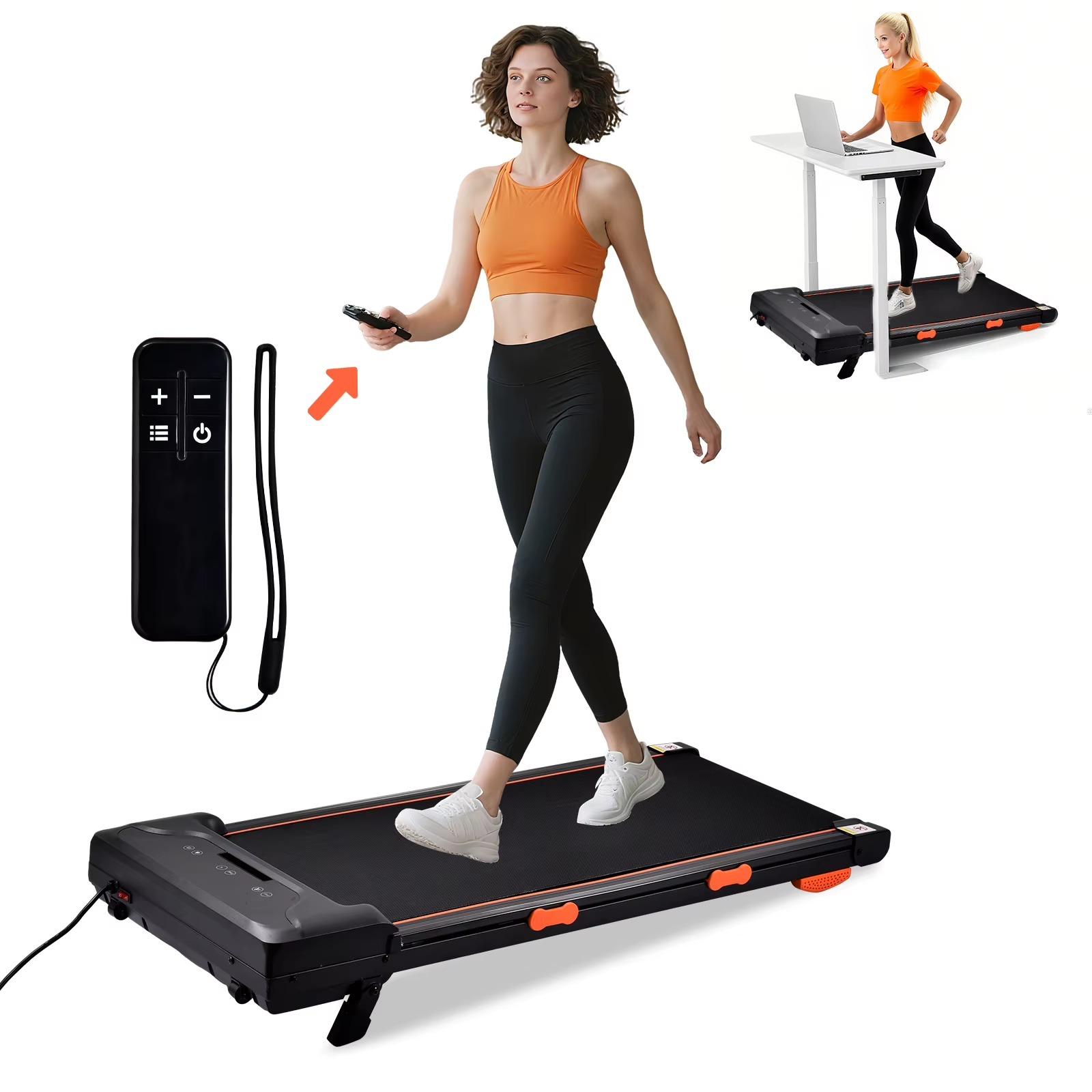 Walking Pad - Unterreibtisch-Laufband - 1-8 km/h - 120 kg Belastbarkeit - Leiser Betrieb - Fernbedienung - Für Cardiotraining