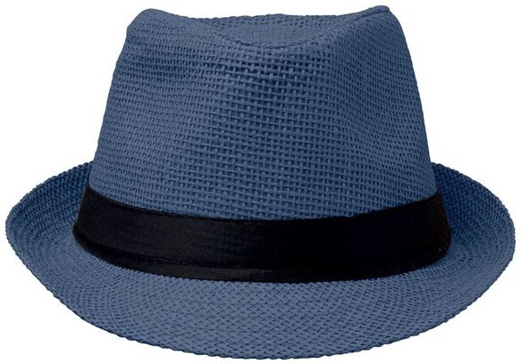 BOOWIE Chapeau de paille bleu