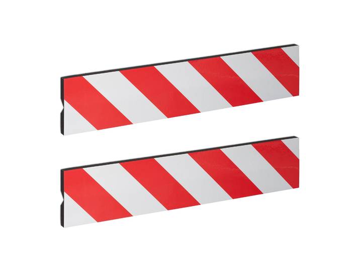 Garagen Wandschutz Ecke 2er-Set Weiss-Rot