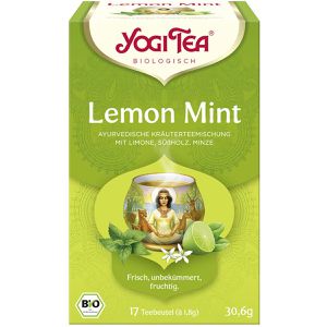 YogiTea Tee Lemon Mint, BIO, Kräutertee, 30,6 g, 17 Beutel