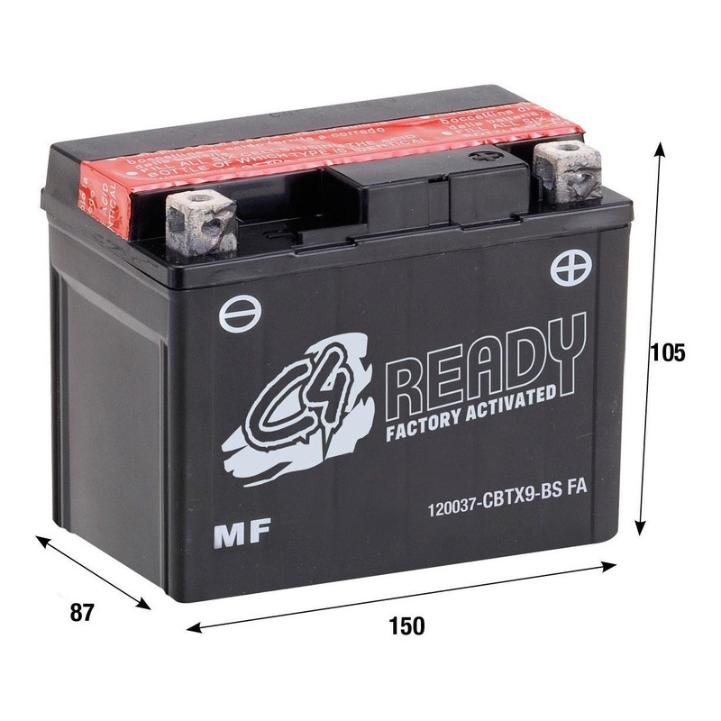 C4 Batterie gel CBTX9-FA