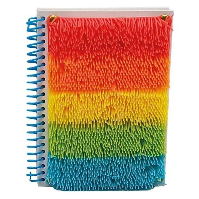 Stnux Mehrfarbiges sensorisches Notizbuch mit Fransen (A5, Kariert, Harter Einband) (STN9018)