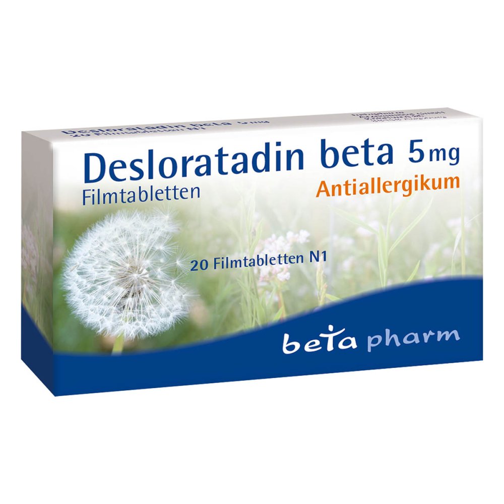betapharm Arzneimittel GmbH Desloratadin Beta 5 Mg Filmtabletten 17895768