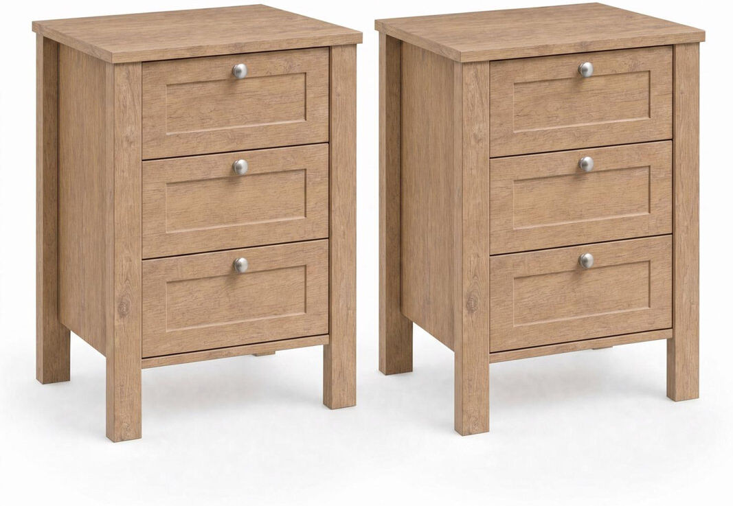 17 Stories 40cm W Bedside Table Brown 60cm H X 40cm W X 40cm D