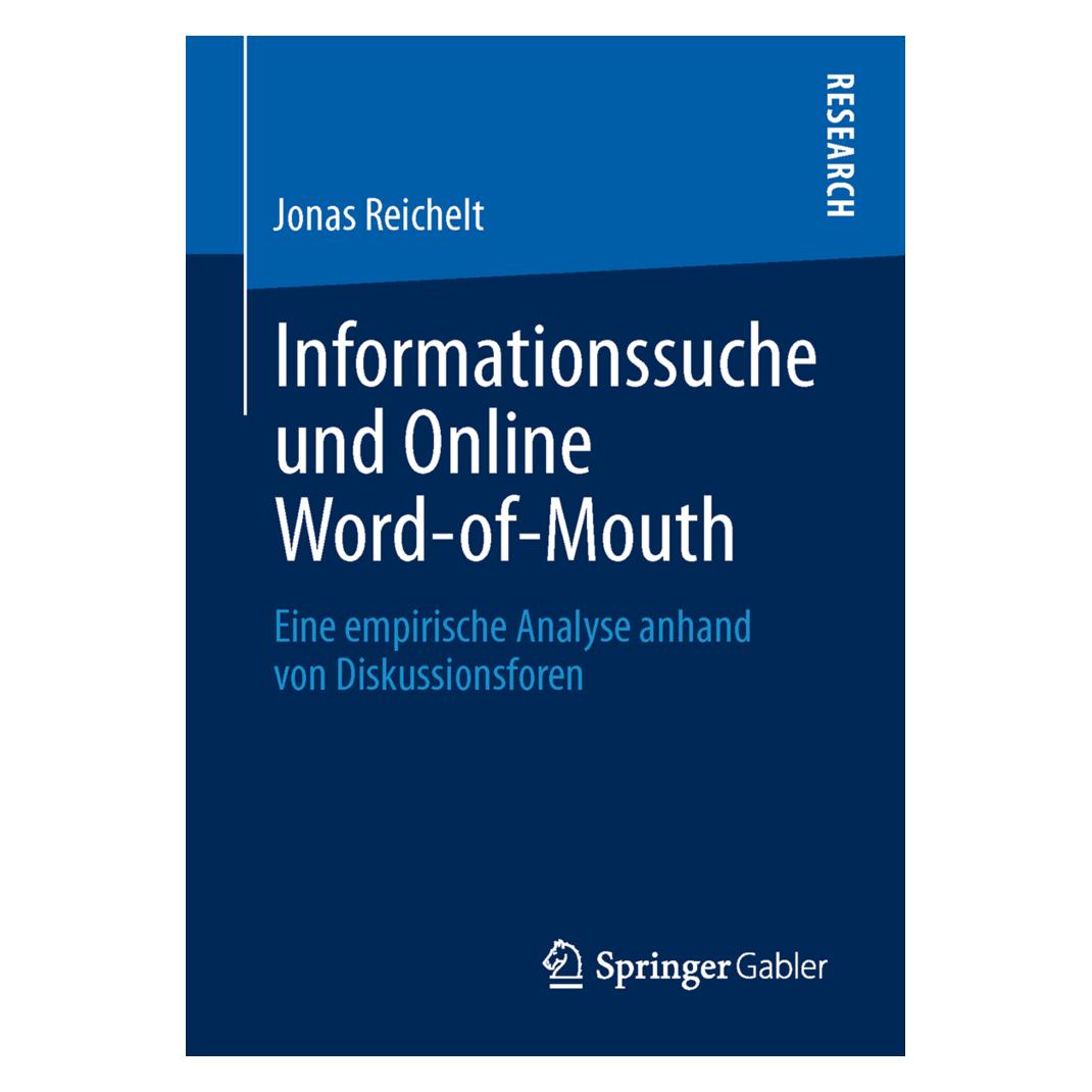 Springer Informationssuche und Online Word-of-Mouth (Deutsch, Softcover, Jonas Reichelt) (8872742)