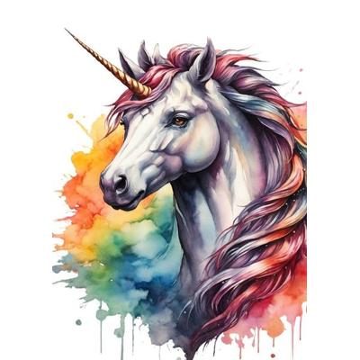 Blanko Notizbuch • A4-Format, 200+ Seiten, Soft Cover, Register, „Einhorn Regenbogen“ • Original & Miodenkmit Blank Notebook • Perfekt als Notizbuch,