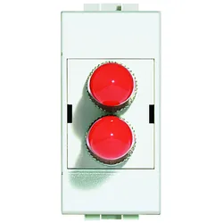 BTicino N4268ST Glasfasersteckdose für ST Fiberoptik-Stecker duplex 1M Weiß