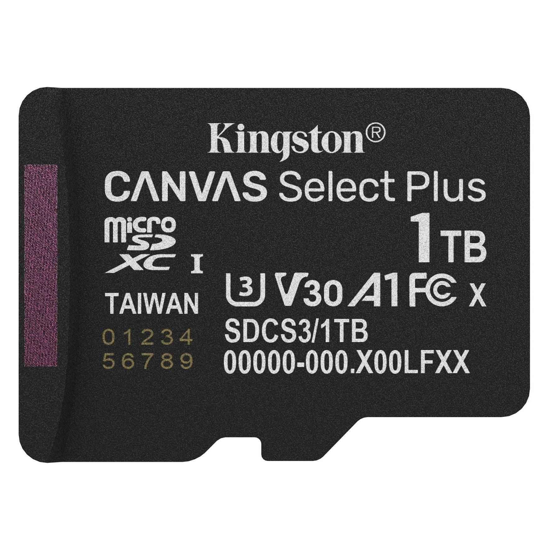 Kingston Canvas Select Plus (1000 GB, microSDXC, U3, UHS-I) (SDCS3/1TBSP)