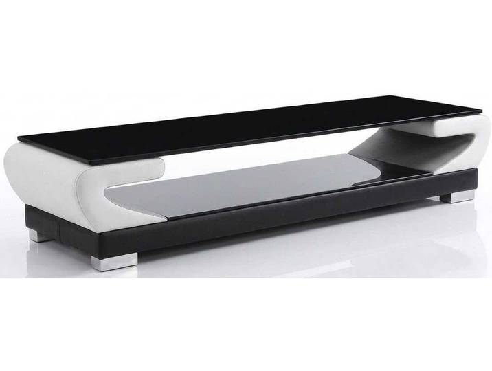 JVmoebel Lowboard Weiße Fernseher Kommode Kunstleder Holz Metallfüße Wohnzimmer Modern (1 St., 1-tlg)