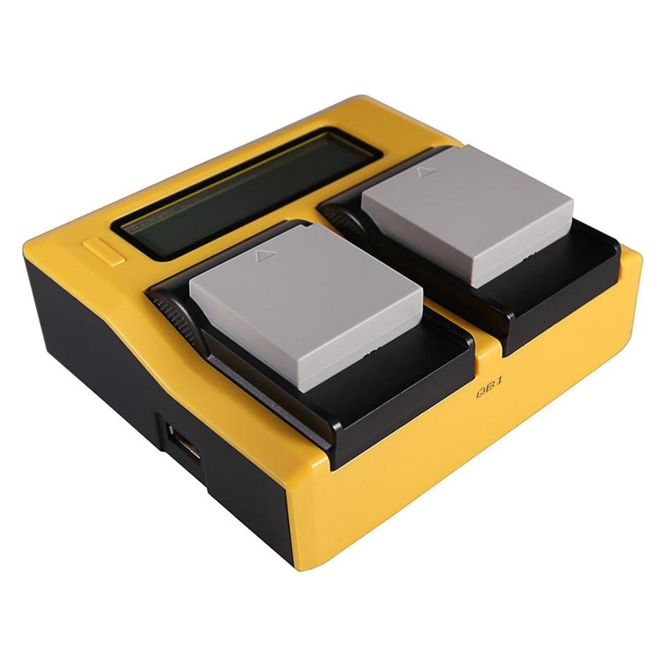 Patona Dual LCD USB Ladegerät f. Samsung IA-BP85 ST BP85ST BP-85ST (Kamera Akku Ladegerät) (34655237)