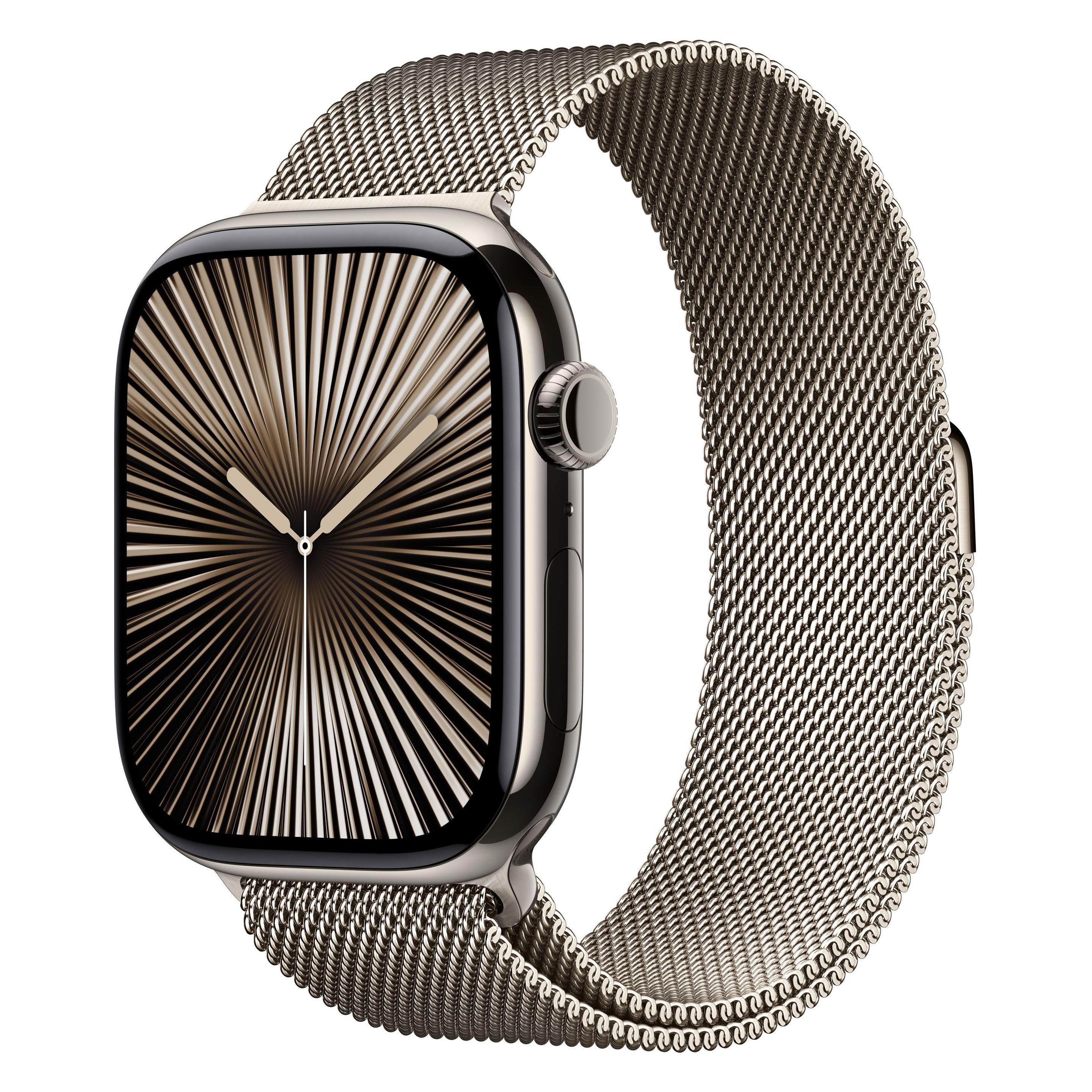 Apple Watch Series 10 (46 mm, Titan, Natur, 4G) (MC7Q4QF/A)