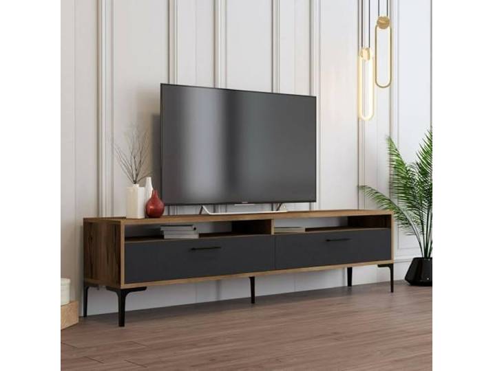 Dmora TV-Schrank Eltanin 180x47x35h cm Braun 2 Regale