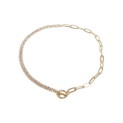 Edelstahlkette URBAN CLASSICS "Urban Classics Unisex Venus Various Flashy Chain Necklace", gold, Halsketten, Herren, onesize, Eisen, Edelstahlkette