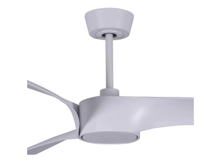 Beacon Lighting Deckenventilator mit Licht Line, weiß, Ø 132 cm leise dimmbar, weiß / opal, für Wohn- / Esszimmer, Kunststoff, Modern