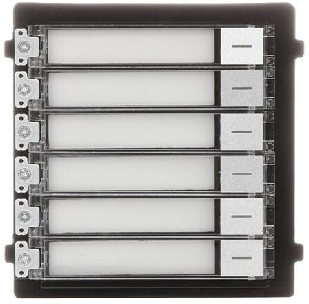 Hikvision Ds-Kd-Kk Modulo Espansione 6 Tasti Da Esterno Per Videocitofoni Intercom Serie Ds-Kd8003