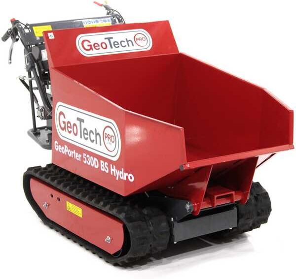 Raupendumper GeoTech Pro GeoPorter 530D BS Hydro - 12 PS - Hydraulisches Kippsystem - Ladekapazität 500 kg