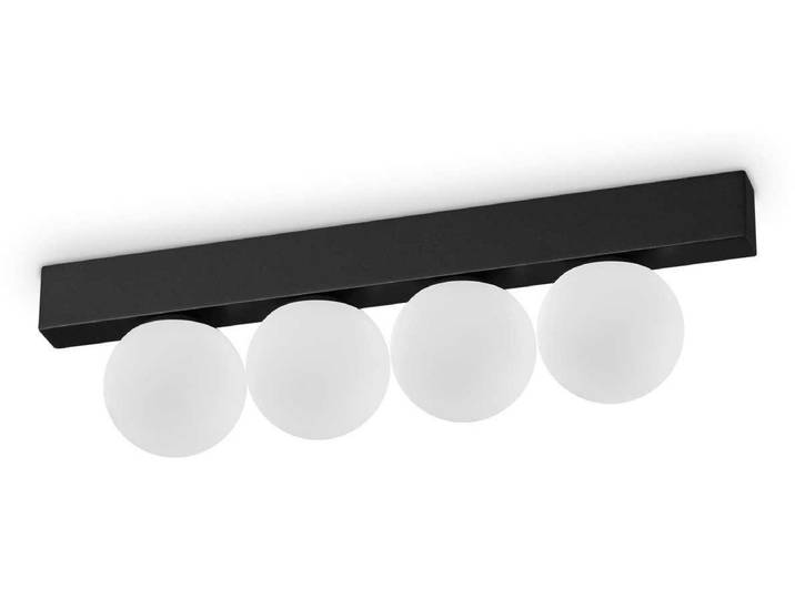 Zeitgenössische Deckenleuchte Ping Pong Metall Schwarz Led Integriert 12W 3000K Ip20