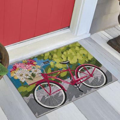 Trans Ocean Import Co Inc Summer Ride Rectangle Mat Blue, 34 x 24, Blue