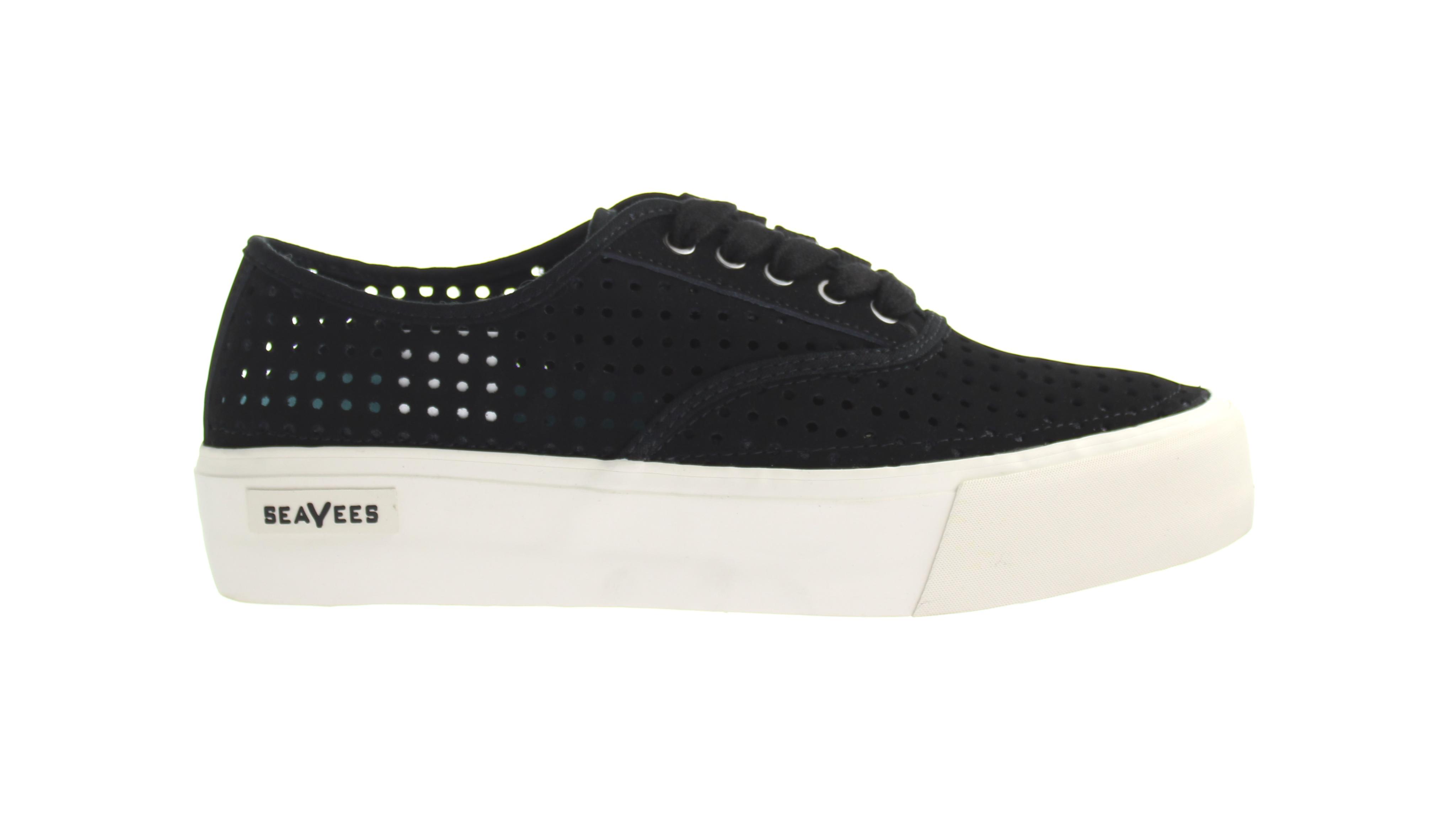 Seavees Legend Sneaker Platform Portal Black Womens Trainer