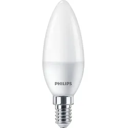 PHILIPS E14 LED Lampe in Kerzenform weiss mattiert  2,8W wie 25W 2700K warmweißes Licht für schmale Lampen