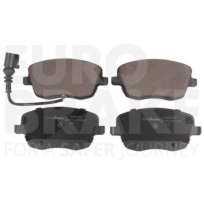 Eurobrake Bremsbeläge Vorderachse inklusive Warnkontakt [Hersteller-Nr. 5502224779] für Seat, Skoda, VW