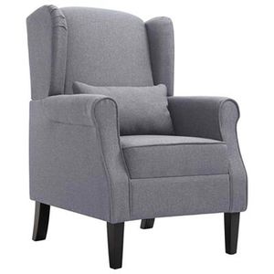 vidaXL Sessel 248616, Loungesessel, Stoff, dunkelgrau