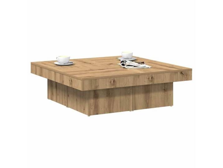 {January Sale}Table basse - Table à café industrielle Table de salon - chêne artisanal 90x90x28cm - Bois d'ingénierie 8_1601808