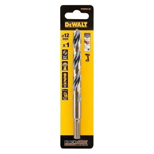 DeWalt 12mm Black Gold Hss Drill Bit (12 Millimeter) (DT20534)
