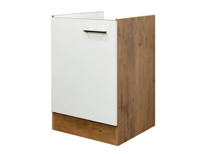 Küchen Unterschrank AVILA I Eiche /weiß matt