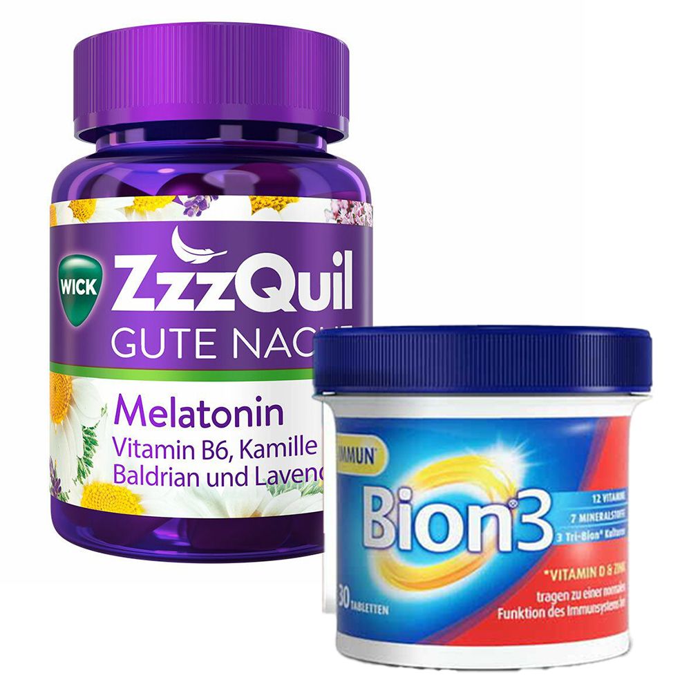 Wick ZzzQuil Gute Nacht + Bion3 Tabletten 1 St Set